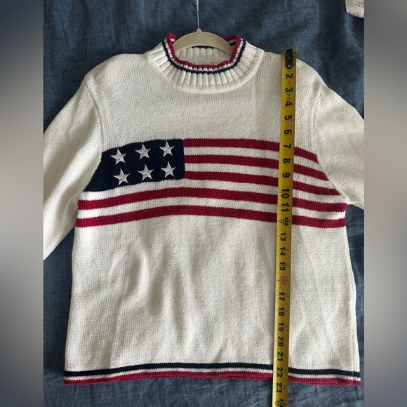 Vintage Christopher & Banks American Flag Sweater - Picture 6 of 7